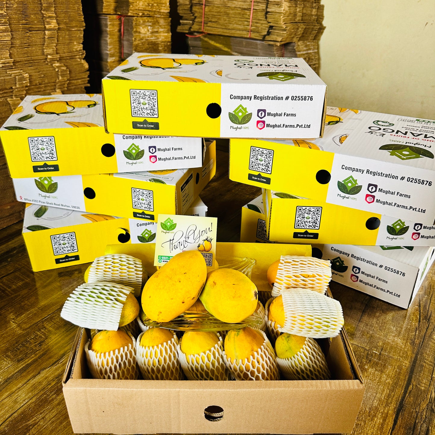 Export Quality White Chaunsa Mango Box